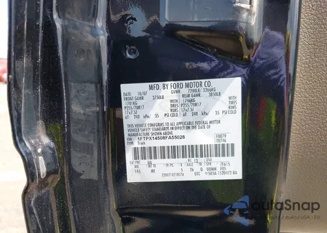 2008 Ford F-150 Fx4/Lariat/Xl/Xlt из США, поврежденный, VIN 1FTPX14508FA55028